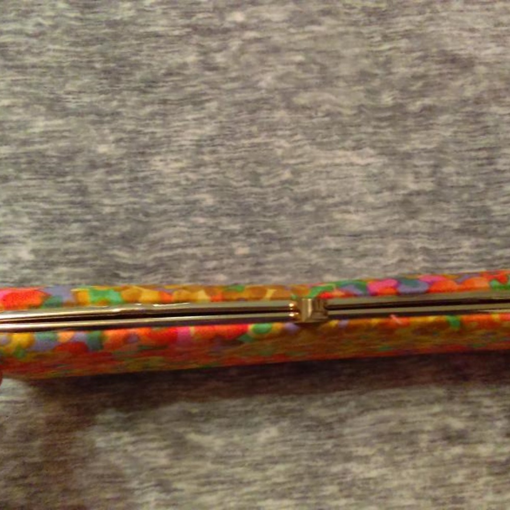 Leon Brand vintage orange/yellow floral clutch - Picture 4 of 4